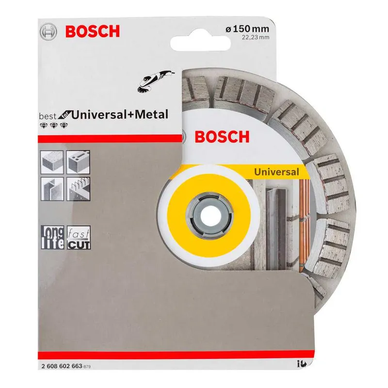 Диск алмазный универсальный Bosch 150х22.23мм 2608602663