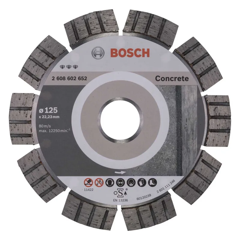 Диск алмазный отрезной BOSCH Best for Concrete 125мм 2608602652