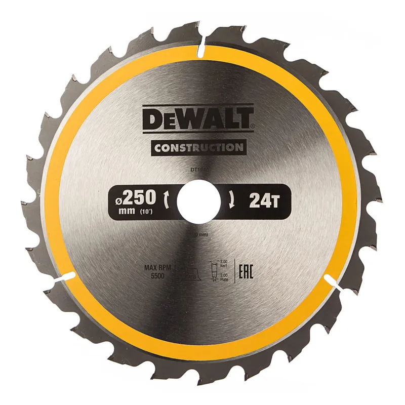 Диск пильный по дереву DeWALT "CONSTRUCTION" T24 250х30мм DT1956-QZ