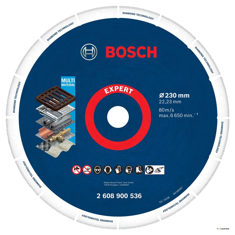 Диск алмазный по металлу Bosch 230x22.2мм 2608900536