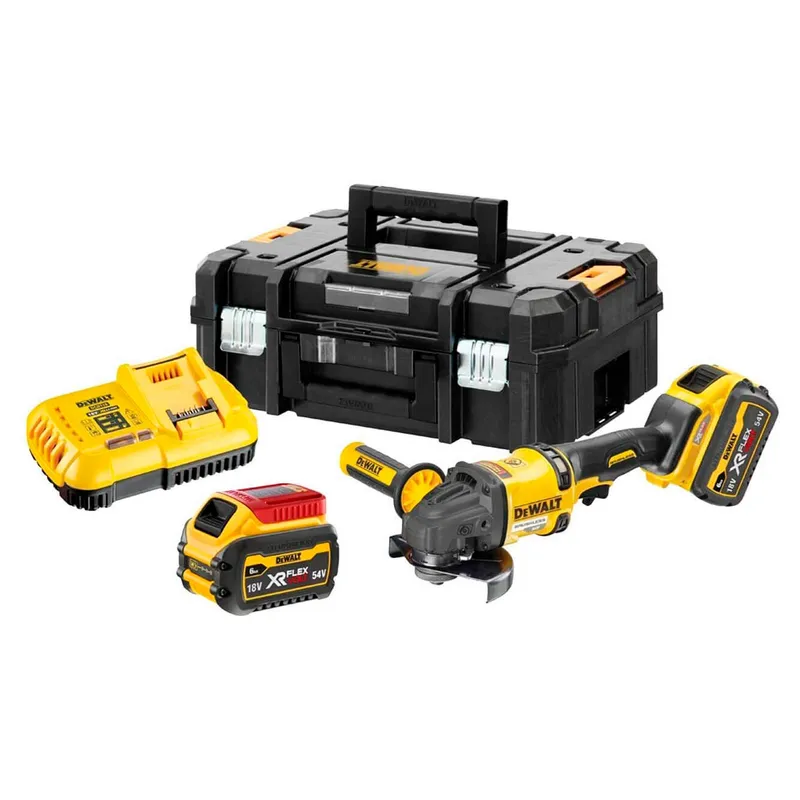 Аккумуляторная угловая шлифмашина DeWALT DCG418T2-QW